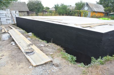 Waterproof Coating on New Foundation
